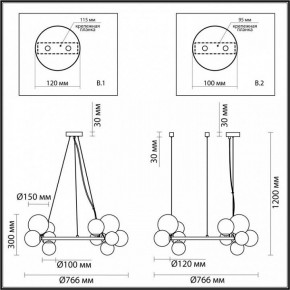 Подвесная люстра Odeon Light Tovi 4818/14 в Советском - sovetskiy.mebel24.online | фото 6