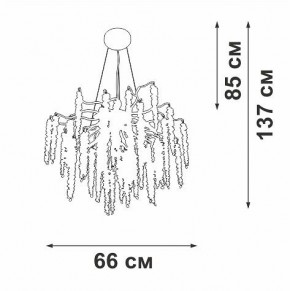 Подвесная люстра Vitaluce V28551 V28551-9/7S в Советском - sovetskiy.mebel24.online | фото 5