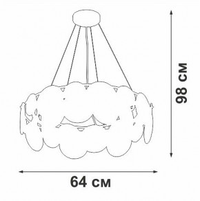 Подвесная люстра Vitaluce V5801 V5801-8/6S в Советском - sovetskiy.mebel24.online | фото 7