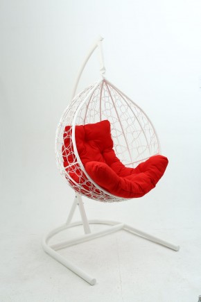 Подвесное кресло Бароло (белый/красный) в Советском - sovetskiy.mebel24.online | фото