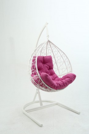 Подвесное кресло Бароло (белый/розовый) в Советском - sovetskiy.mebel24.online | фото