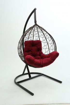 Подвесное кресло Бароло (коричневый/бордо) в Советском - sovetskiy.mebel24.online | фото
