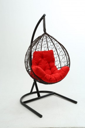Подвесное кресло Бароло (коричневый/красный) в Советском - sovetskiy.mebel24.online | фото