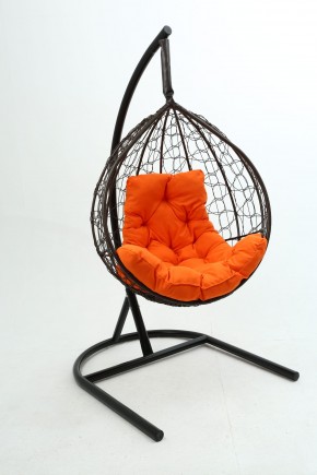 Подвесное кресло Бароло (коричневый/оранжевый) в Советском - sovetskiy.mebel24.online | фото