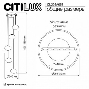 Подвесной светильник Citilux Atman Smart CL226A053 в Советском - sovetskiy.mebel24.online | фото 9