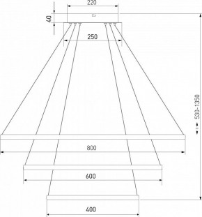Подвесной светильник Eurosvet Collars 90264/3 латунь в Советском - sovetskiy.mebel24.online | фото 3