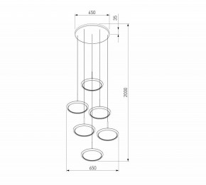 Подвесной светильник Eurosvet Crespella 90034/6 золото в Советском - sovetskiy.mebel24.online | фото 5