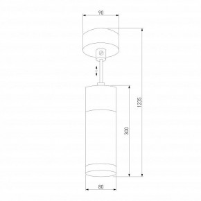 Подвесной светильник Eurosvet Double Topper 50135/1 LED хром/черный в Советском - sovetskiy.mebel24.online | фото 4