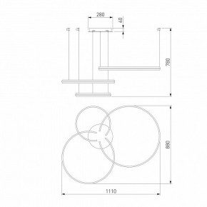 Подвесной светильник Eurosvet Gap 90180/3 сатин-никель в Советском - sovetskiy.mebel24.online | фото 5