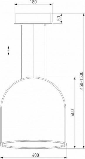 Подвесной светильник Eurosvet Over 90322/1 черный в Советском - sovetskiy.mebel24.online | фото 3