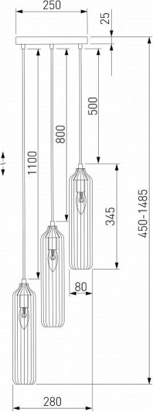 Подвесной светильник Eurosvet Siesta 50252/3 хром в Советском - sovetskiy.mebel24.online | фото 5