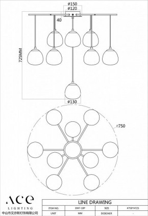 Подвесной светильник Favourite Paramount 3047-10P в Советском - sovetskiy.mebel24.online | фото 2