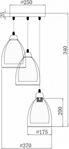 Подвесной светильник Freya Astery FR5375PL-03CH2 в Советском - sovetskiy.mebel24.online | фото 4