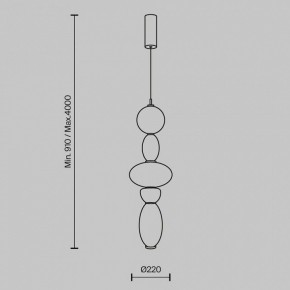 Подвесной светильник Maytoni Adore MOD297PL-L24BS3K1 в Советском - sovetskiy.mebel24.online | фото 5