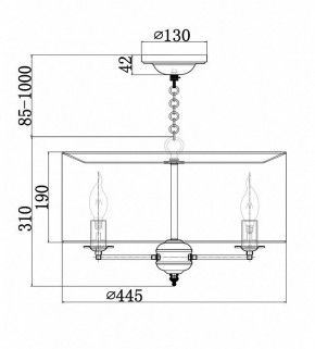 Подвесной светильник Maytoni Anna H007PL-04G в Советском - sovetskiy.mebel24.online | фото 4