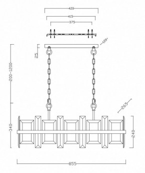 Подвесной светильник Maytoni Cerezo MOD201PL-08N в Советском - sovetskiy.mebel24.online | фото 4