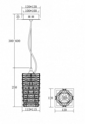 Подвесной светильник Maytoni Coil MOD124PL-L3CH3K в Советском - sovetskiy.mebel24.online | фото