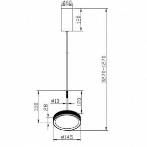 Подвесной светильник Maytoni El MOD041PL-L15WG3K в Советском - sovetskiy.mebel24.online | фото 5