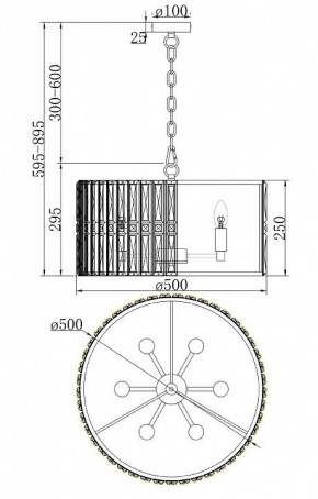 Подвесной светильник Maytoni Facet MOD094PL-06G в Советском - sovetskiy.mebel24.online | фото 4