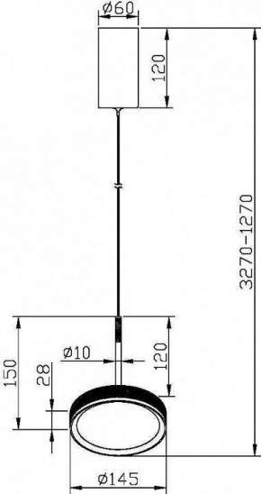 Подвесной светильник Maytoni Halo MOD041PL-L15GB3K в Советском - sovetskiy.mebel24.online | фото 6