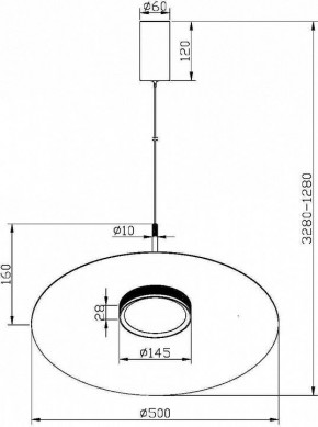 Подвесной светильник Maytoni Halo MOD041PL-L15W3K1 в Советском - sovetskiy.mebel24.online | фото 4