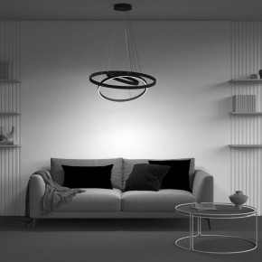 Подвесной светильник Maytoni Halo MOD058PL-L100BK в Советском - sovetskiy.mebel24.online | фото 5