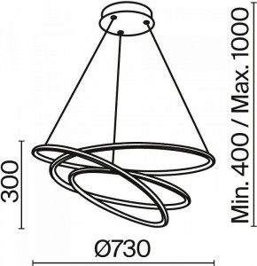 Подвесной светильник Maytoni Halo MOD100PL-L88WK1 в Советском - sovetskiy.mebel24.online | фото 3