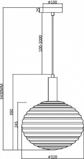 Подвесной светильник Maytoni Halo MOD268PL-01B в Советском - sovetskiy.mebel24.online | фото 5