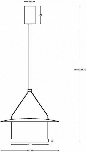 Подвесной светильник Maytoni Halo MOD280PL-L23B3K в Советском - sovetskiy.mebel24.online | фото 4