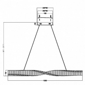 Подвесной светильник Maytoni Krone P097PL-L28BS3K в Советском - sovetskiy.mebel24.online | фото 3