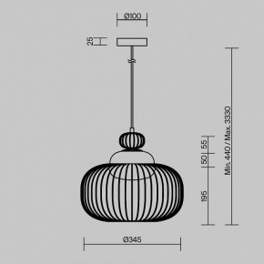 Подвесной светильник Maytoni Levitation MOD376PL-01G в Советском - sovetskiy.mebel24.online | фото 5