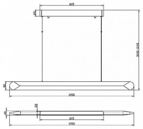 Подвесной светильник Maytoni Motion MOD276PL-L40W3K в Советском - sovetskiy.mebel24.online | фото 4