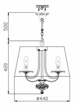 Подвесной светильник Maytoni Olivia ARM326-33-W в Советском - sovetskiy.mebel24.online | фото 3