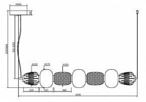 Подвесной светильник Maytoni Pattern MOD267PL-L42G3K в Советском - sovetskiy.mebel24.online | фото 4