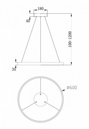 Подвесной светильник Maytoni Rim MOD058PL-L32W4K в Советском - sovetskiy.mebel24.online | фото 3
