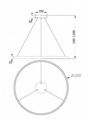 Подвесной светильник Maytoni Rim MOD058PL-L54BS4K в Советском - sovetskiy.mebel24.online | фото 4