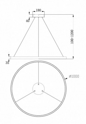 Подвесной светильник Maytoni Rim MOD058PL-L54W4K в Советском - sovetskiy.mebel24.online | фото 4