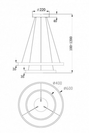 Подвесной светильник Maytoni Rim MOD058PL-L55W4K в Советском - sovetskiy.mebel24.online | фото 7