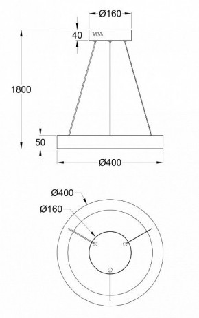 Подвесной светильник Maytoni Saturno MOD415PL-L36BS4K в Советском - sovetskiy.mebel24.online | фото 4