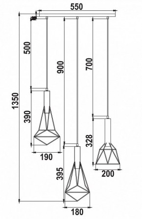 Подвесной светильник Maytoni Spider T021-03-B в Советском - sovetskiy.mebel24.online | фото 6