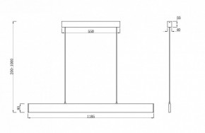 Подвесной светильник Maytoni Step P010PL-L30G3K в Советском - sovetskiy.mebel24.online | фото 4