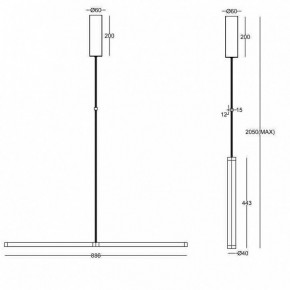 Подвесной светильник Maytoni Supersymmetry P096PL-L11BK1 в Советском - sovetskiy.mebel24.online | фото 4