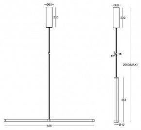 Подвесной светильник Maytoni Supersymmetry P096PL-L11WK1 в Советском - sovetskiy.mebel24.online | фото 4