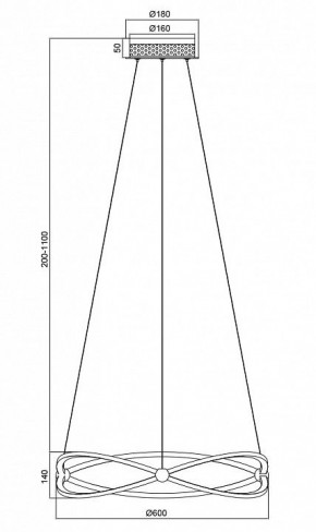 Подвесной светильник Maytoni Weave MOD062PL-L45CH3K в Советском - sovetskiy.mebel24.online | фото 5