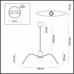 Подвесной светильник Odeon Light Birds 4903/1C в Советском - sovetskiy.mebel24.online | фото 4