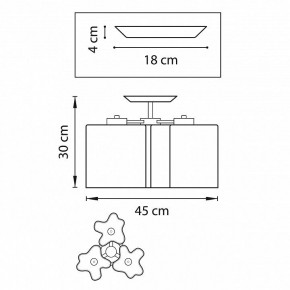 Потолочная люстра Lightstar Nubi 802037 в Советском - sovetskiy.mebel24.online | фото 2