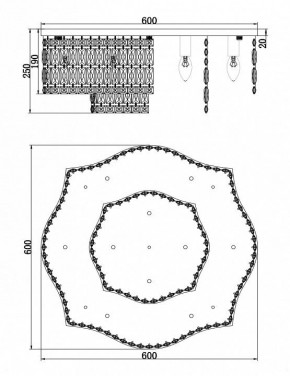 Потолочная люстра Maytoni Dune DIA005CL-10CH в Советском - sovetskiy.mebel24.online | фото 2