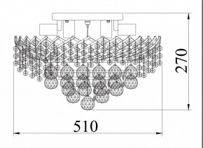 Потолочная люстра Maytoni Karolina DIA120-09-G в Советском - sovetskiy.mebel24.online | фото 4