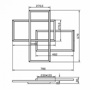 Потолочная люстра Maytoni Line MOD016CL-L80BK в Советском - sovetskiy.mebel24.online | фото 2