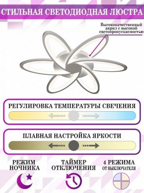 Потолочная люстра Natali Kovaltseva Smart home LED LAMPS 81217 в Советском - sovetskiy.mebel24.online | фото 5